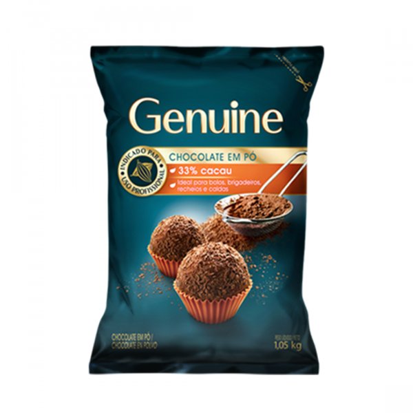 Chocolate em Pó 33% Cacau - 1,05Kg - Genuine