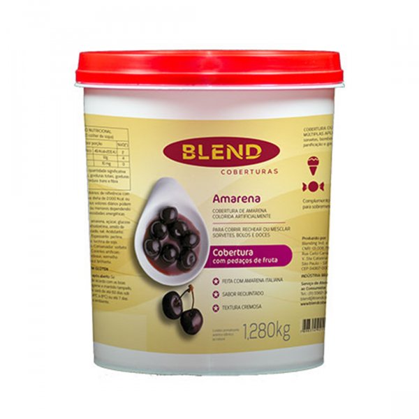 Cobertura De Amarena - Com Pedaços - 1,28Kg - Blend