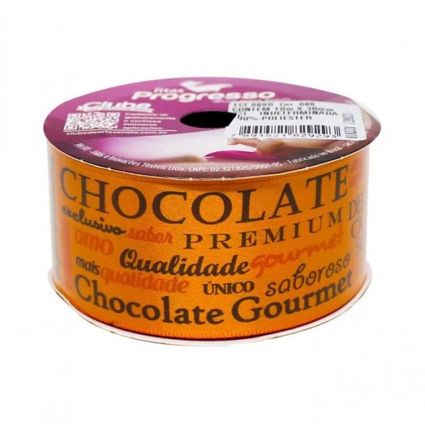 Fita Chocolate Laranja 10M X 38 Mm - Fitas Progresso