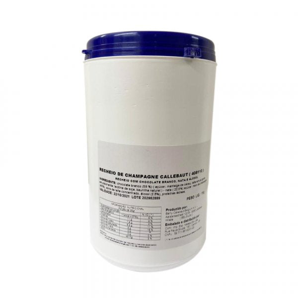 Recheio Belga De Champanhe Fracionado 1Kg - Callebaut