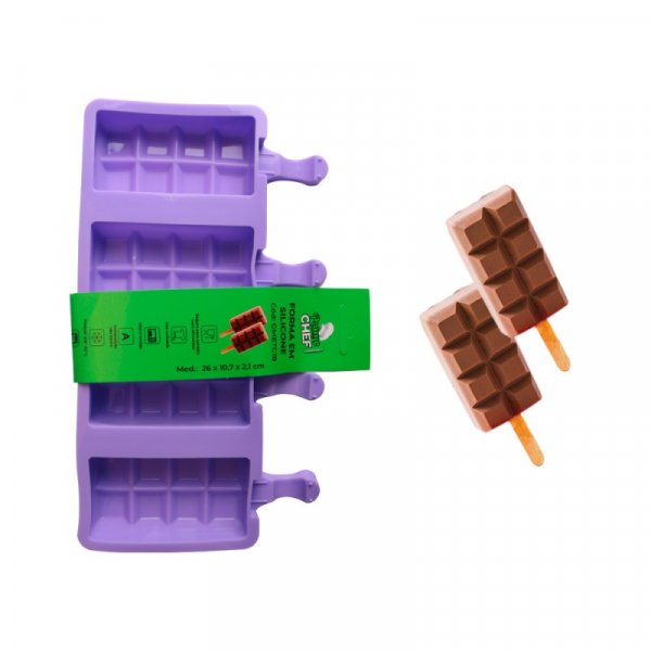 Forma De Silicone Picolé Barra Gmetc18 - Prime Chef