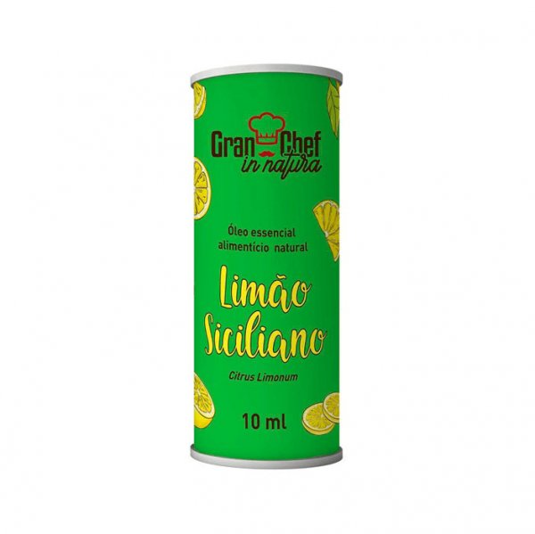 Óleo Essencial Alimentício Limão Siciliano 1ml - Gran Chef