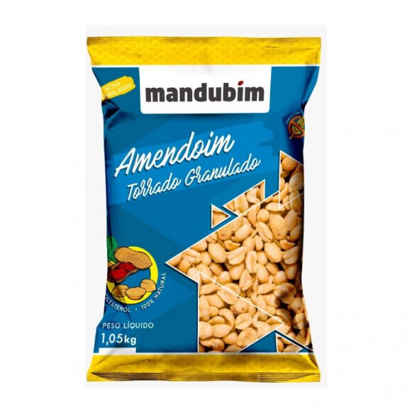 Amendoim Torrado Granulado 1,05Kg - Mandubim