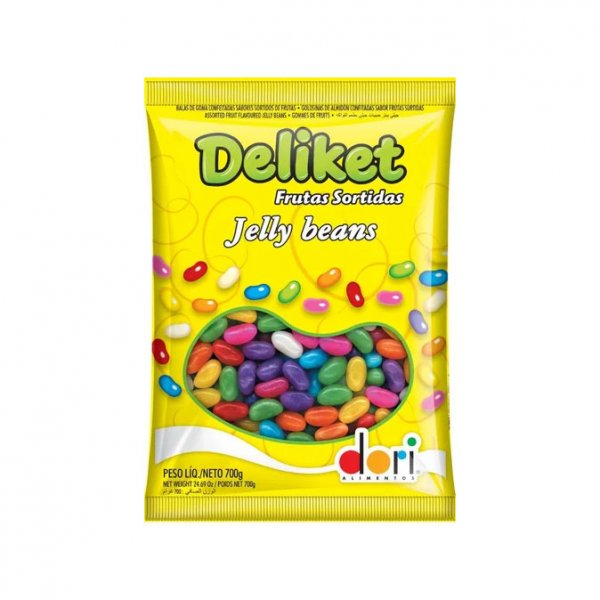 Balas De Goma Deliket Feijões Jelly Beans 700G - Dori