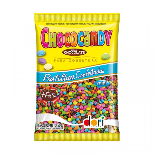 Chococandy Mini Pastilhas Sabor Chocolate 500G - Dori
