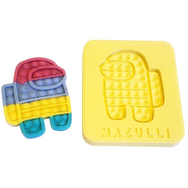 Molde Silicone Fidget Toy Among Us Cod. 2343 - Mazulli