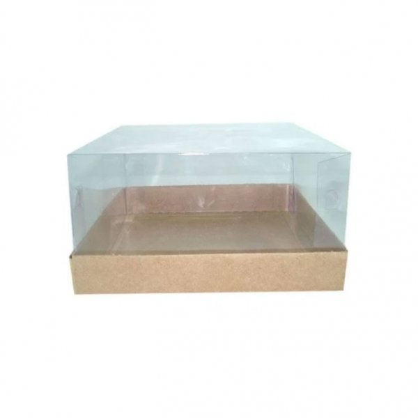 Caixa Para Torta Kraft 29 X 29 X 8,5 Cm 5 Unid. - Crystal Forming