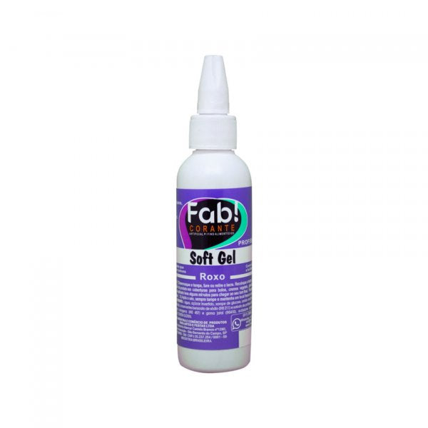 Corante Soft Gel Roxo 60G - Fab!