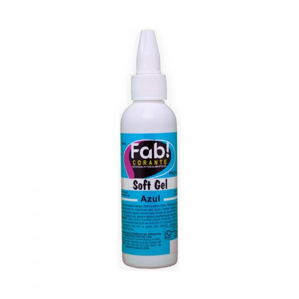 Corante Soft Gel Azul 60G - Fab!