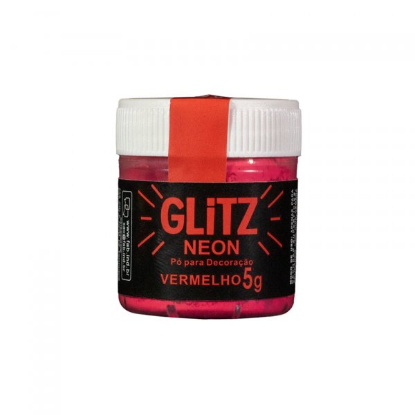 Pó Para Decoração Vermelho Neon 5G - Glitz Fab!
