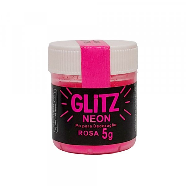 Pó Para Decoração Rosa Neon 5G - Glitz Fab!