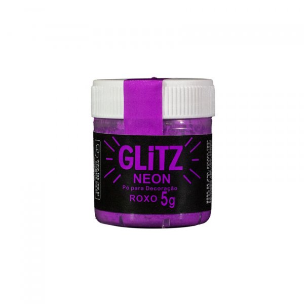 Pó Para Decoração Roxo Neon 5G - Glitz Fab!