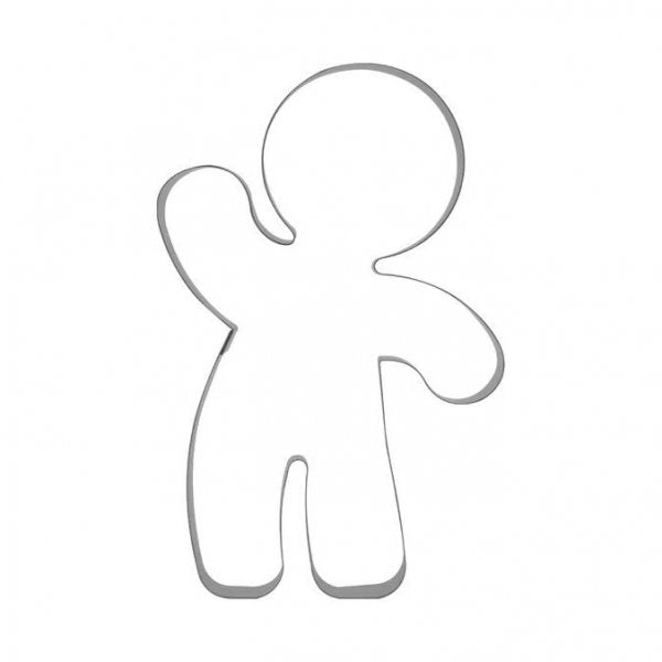 Cortador Inox Biscoito Gingerbread Natal 501 16Cm - R.R. Oliveira