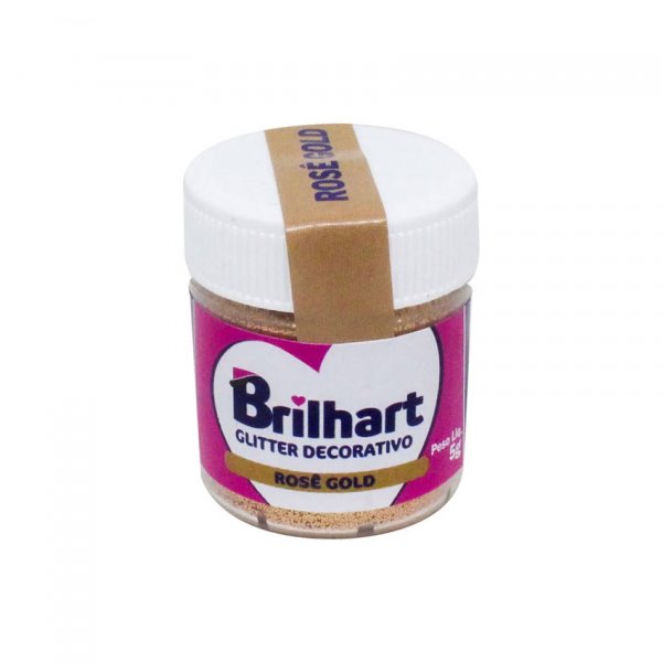 Glitter Rosê Gold P/ Superfície 5G - Brilhart