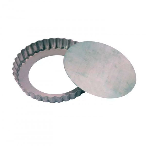 Forma Torta De Maçã Crespa Fundo Falso 13X15X03Cm - Metasa