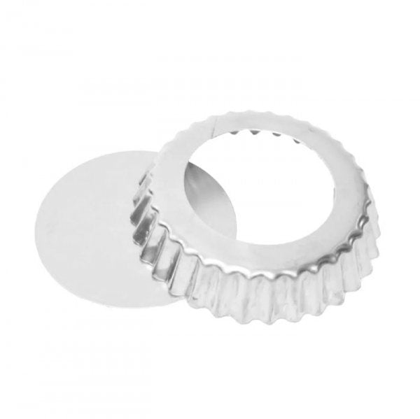 Forma Torta De Maçã Crespa Fundo Falso 15X17X03Cm - Metasa