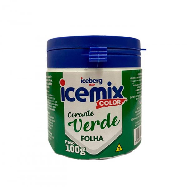Corante Em Pó Verde Folha 100G Icemix Color - Iceberg Chef
