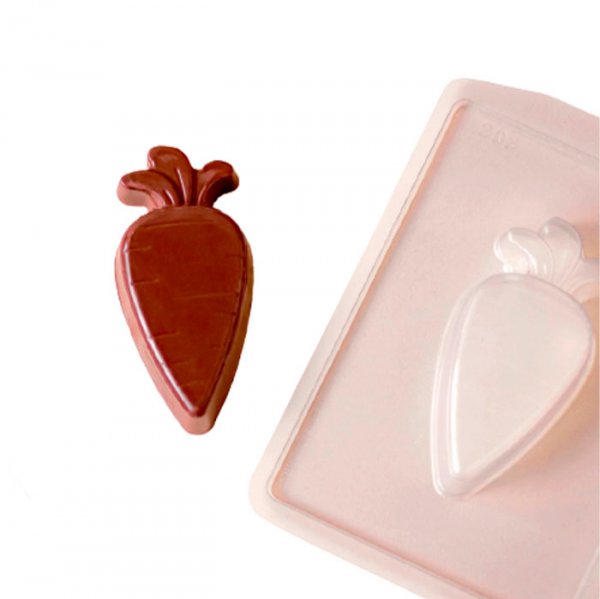 Forma Para Moldar Chocolate Cenoura 56G Fp202 - Crystal Forming