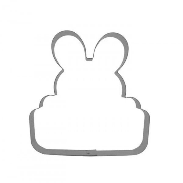 Cortador Aço Inox Placa Coelho Páscoa 2G Código 529 - R R Oliveira