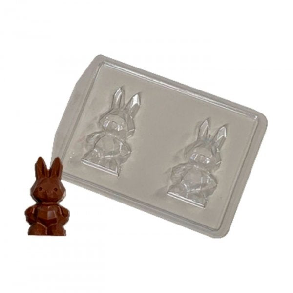 Forma Pratica Coelho Diamantado Código 206 - 5,5X10X2.5Cm - Crystal Forming