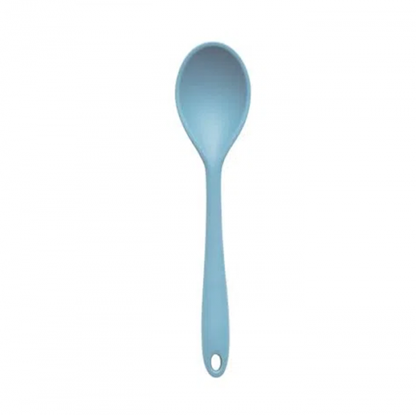 Colher Silicone Duplo Azul - Oikos