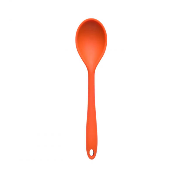 Colher Silicone Duplo Laranja - Oikos