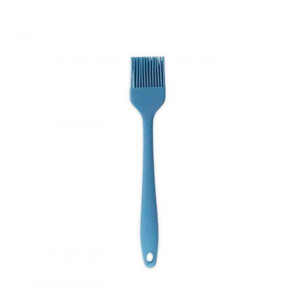 Pincel Mini De Silicone Duplo - Azul - Oikos