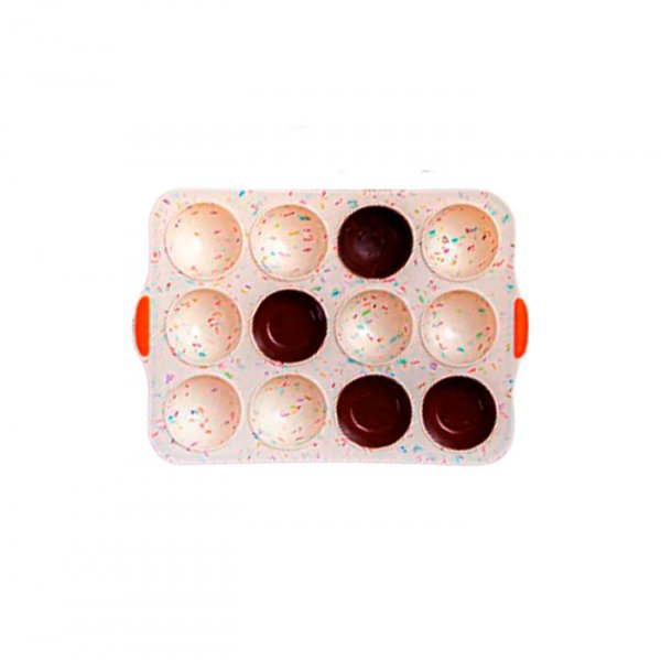 Forma De Silicone Muffins 12 Cavidades - 36X25Cm - Hercules