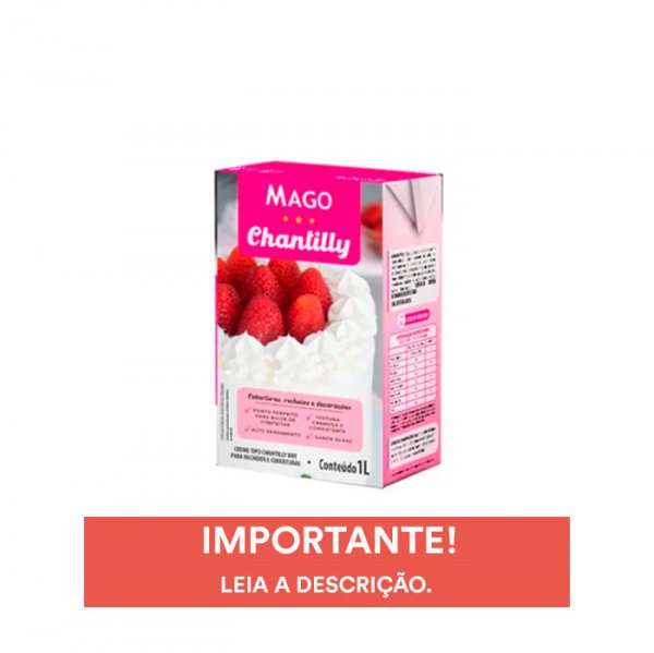 Creme Chantilly Uht - 1L - Mago