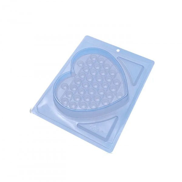 Forma Pop It Coração 3 Partes 200G 10273 - Bwb