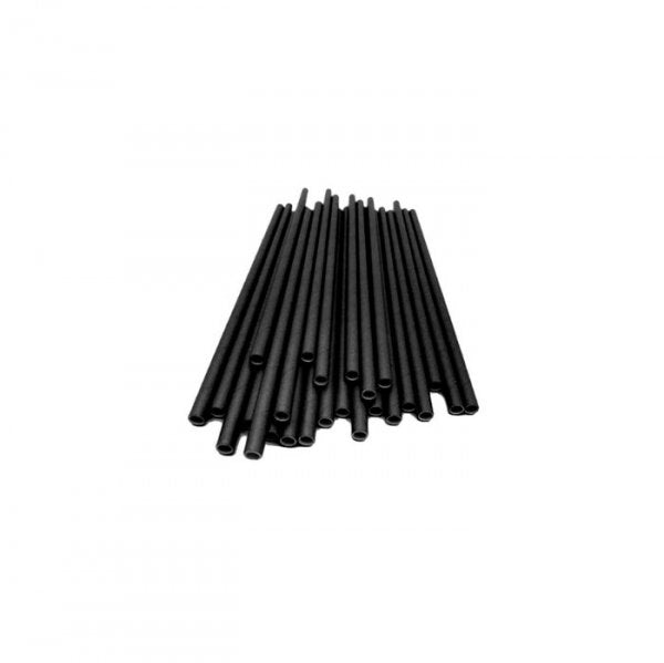 Canudo Biodegrádavel Milk Shake Black 250 Unidades - Trik Trik