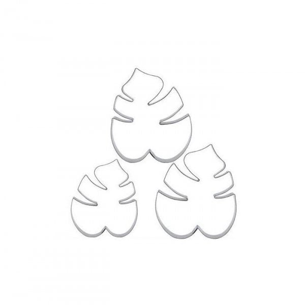 Cortador Aço Inox Kit Folhagem Costela De Adão 1 - R R Oliveira