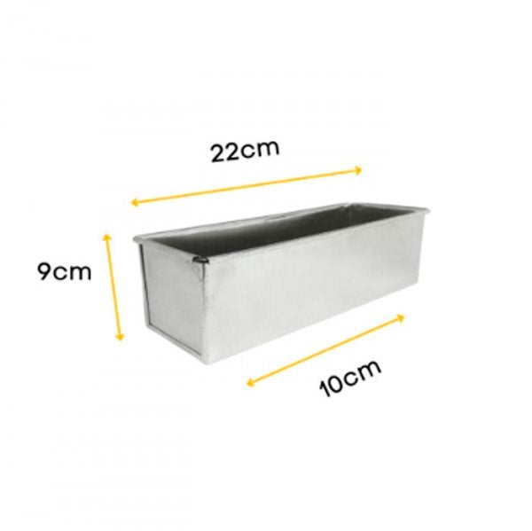 Forma De Alumínio Pão De Forma 22X10X9 Cm Cód:1098 - Metasa
