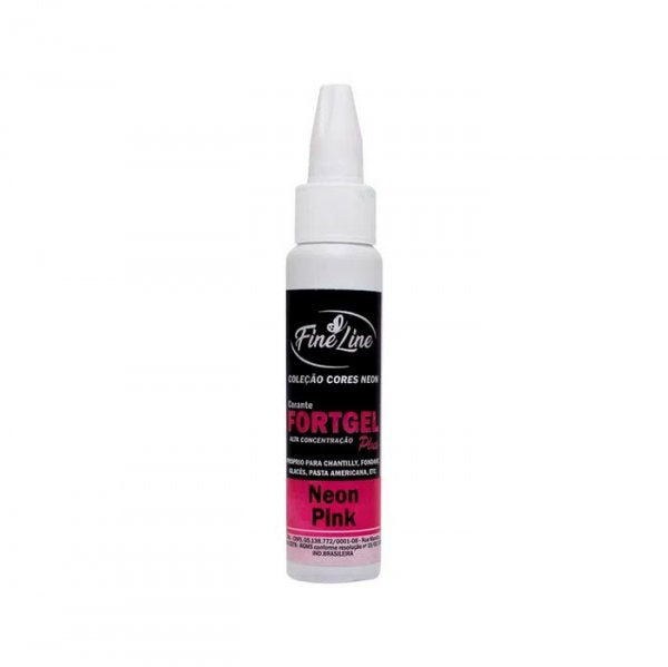 Corante Fortgel 30G Neon Pink - Fine Line