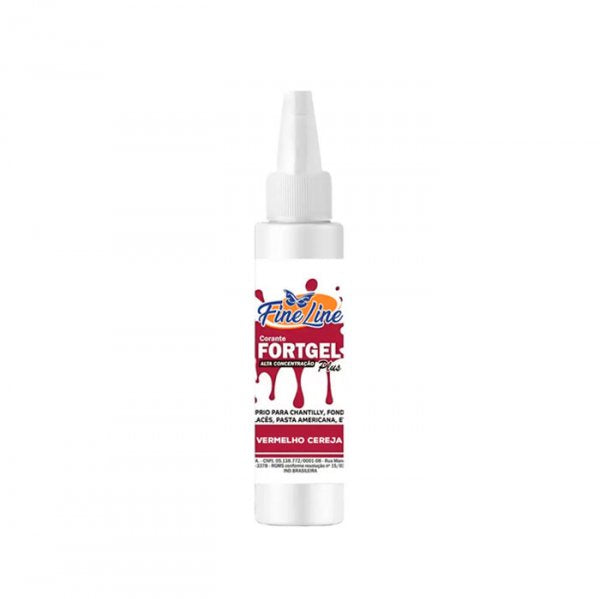 Corante Fortgel 30g Vermelho Cereja - Fine Line
