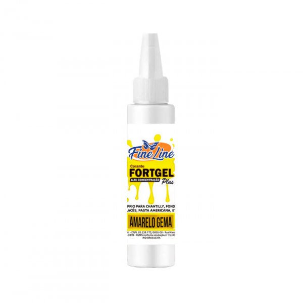 Corante Fortgel 30G Amarelo Gema - Fine Line