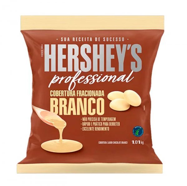 Cobertura Fracionada em Moedas de Chocolate Branco - 1,01Kg - Hershey's Professional