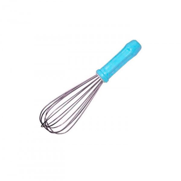 Batedor Fouet Fio Grosso Inox Azul Profissional 35Cm - Solrac