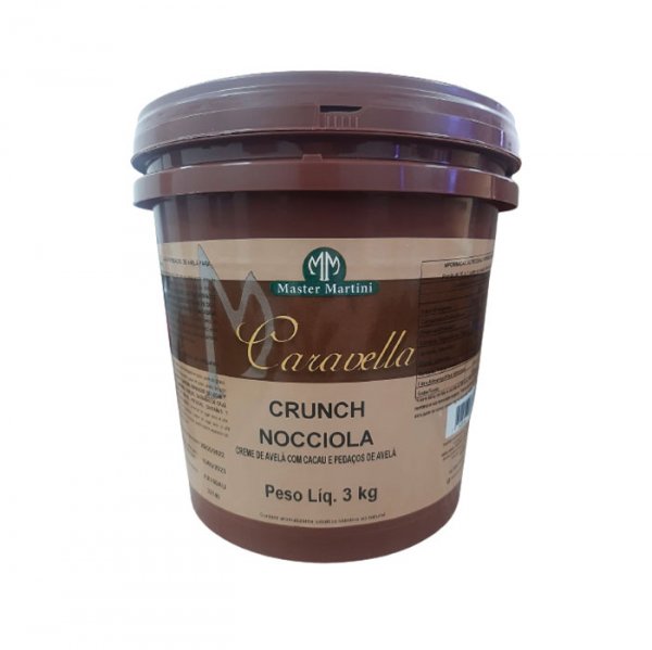 Recheio Caravella Nocciola Creme De Avelã Com Cacau E Pedaços De Avelã - 3Kg - Master Martini