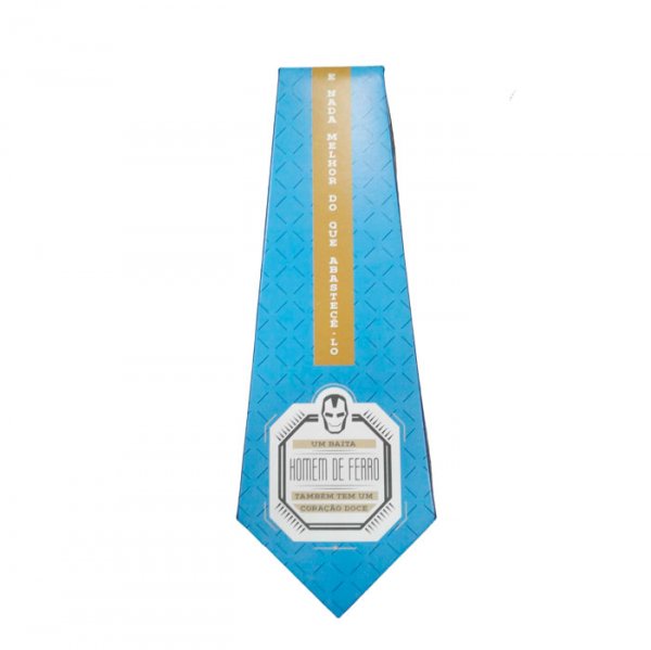 Caixa Gravata Azul Para Doces 6 Cavidades - Ideia Embalagens