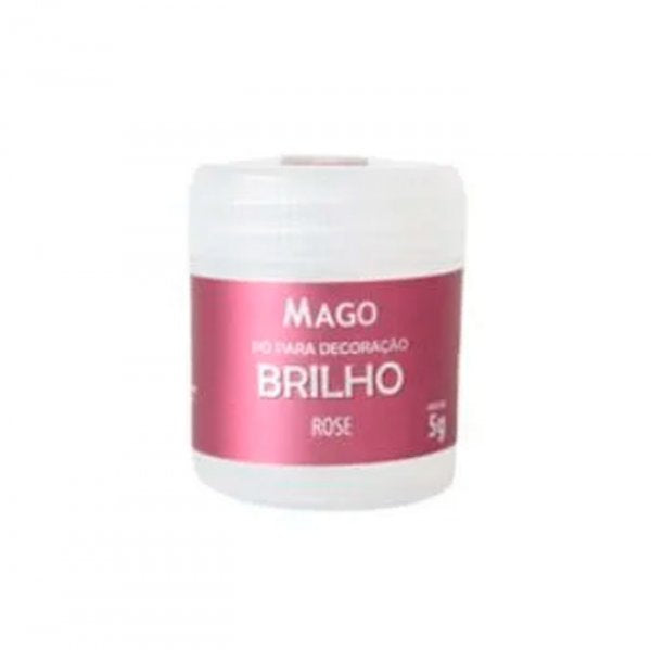 Pó Para Decoração Brilho - Rose 5G - Mago