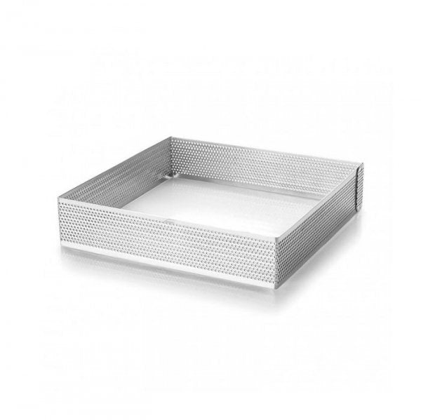 Aro Inox Micro Perfurado Quadrado Allonsy 14X14X2 - Cromus