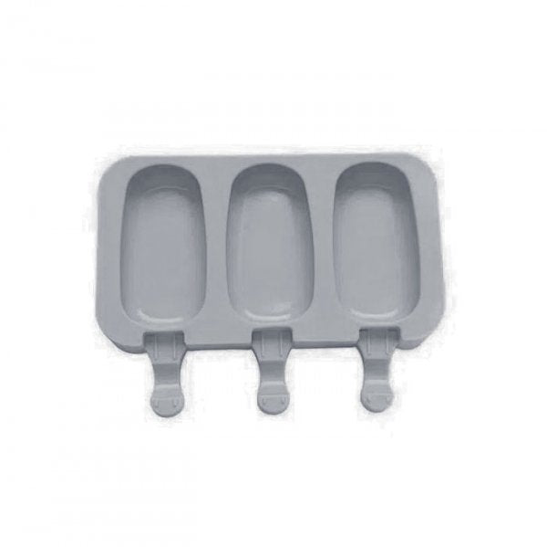 Forma Silicone Picolé Cake 3 Cavidades Allonsy - 19X14X2 - Cromus