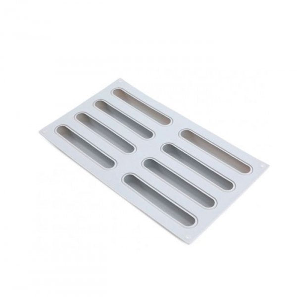 Forma Silicone Eclair 8 Cavidades Allonsy - 29X16X2 - Cromus