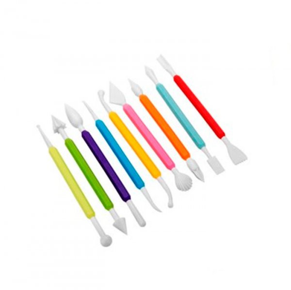 Kit Com 9 Estecas 18 Pontas - Partiu Confeitaria