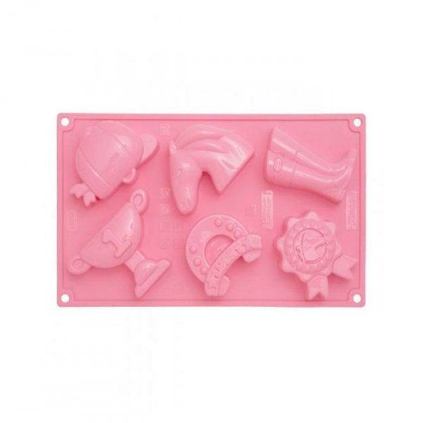 Forma Silicone Para Mini Bolos - Equitação Fr087 - Pavoni Italia