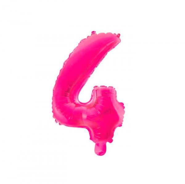 Balão Metalizado Rosa N°4 - 40C - Mundo Bizarro