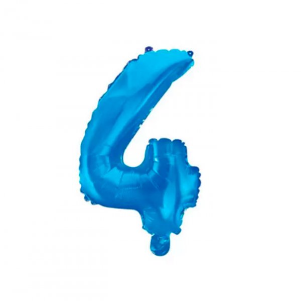 Balão Metalizado Azul 16 - N°4 - Mundo Bizarro
