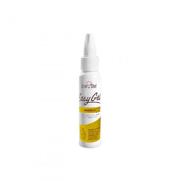 Corante Easy Gel Amarelo 25g - Gran Chef
