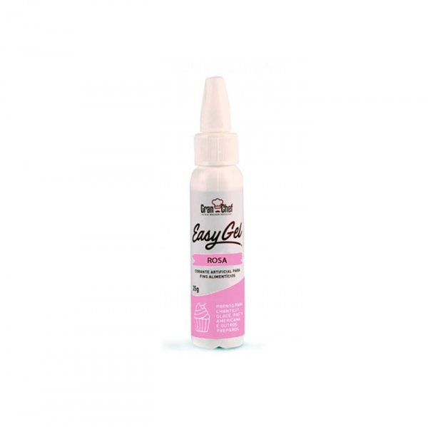 Corante Easy Gel Rosa 25g - Gran Chef